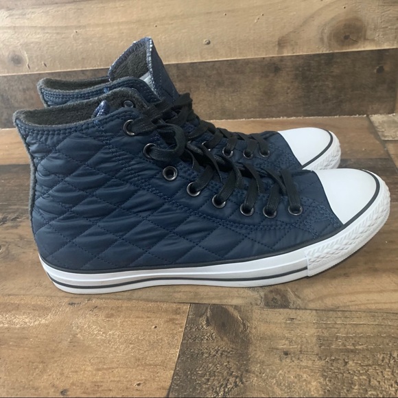 Converse All Star High Top Navy Mens Sz 8 - Picture 8 of 9